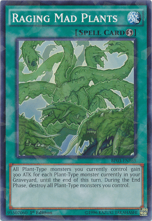 Raging Mad Plants [BP03-EN165] Shatterfoil Rare (ONLINE ORDER ONLY)