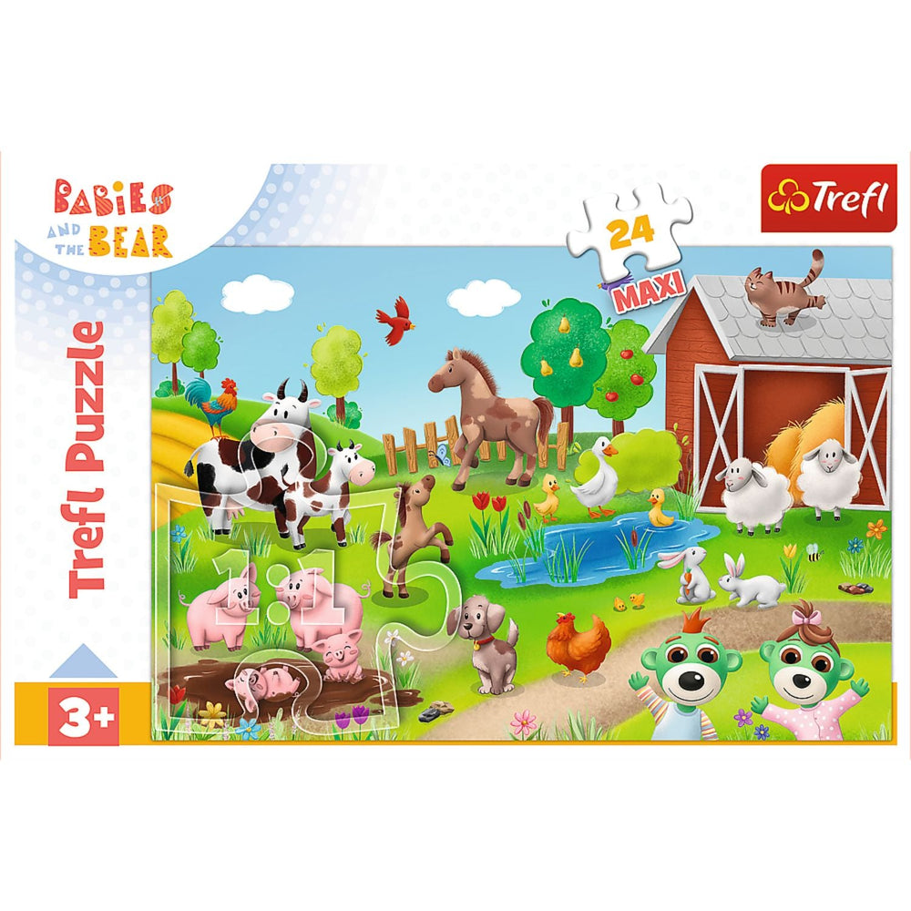 Trefl Babies & The Bear Babies on the Safari 24 Maxi Kids Puzzle (ONLINE ORDER ONLY)