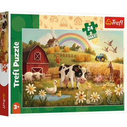 Trefl Babies & Bear Cow on the Farm 24 Maxi Kids Puzzle (ONLINE ORDER ONLY)