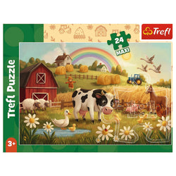 Trefl Babies & Bear Cow on the Farm 24 Maxi Kids Puzzle (ONLINE ORDER ONLY)