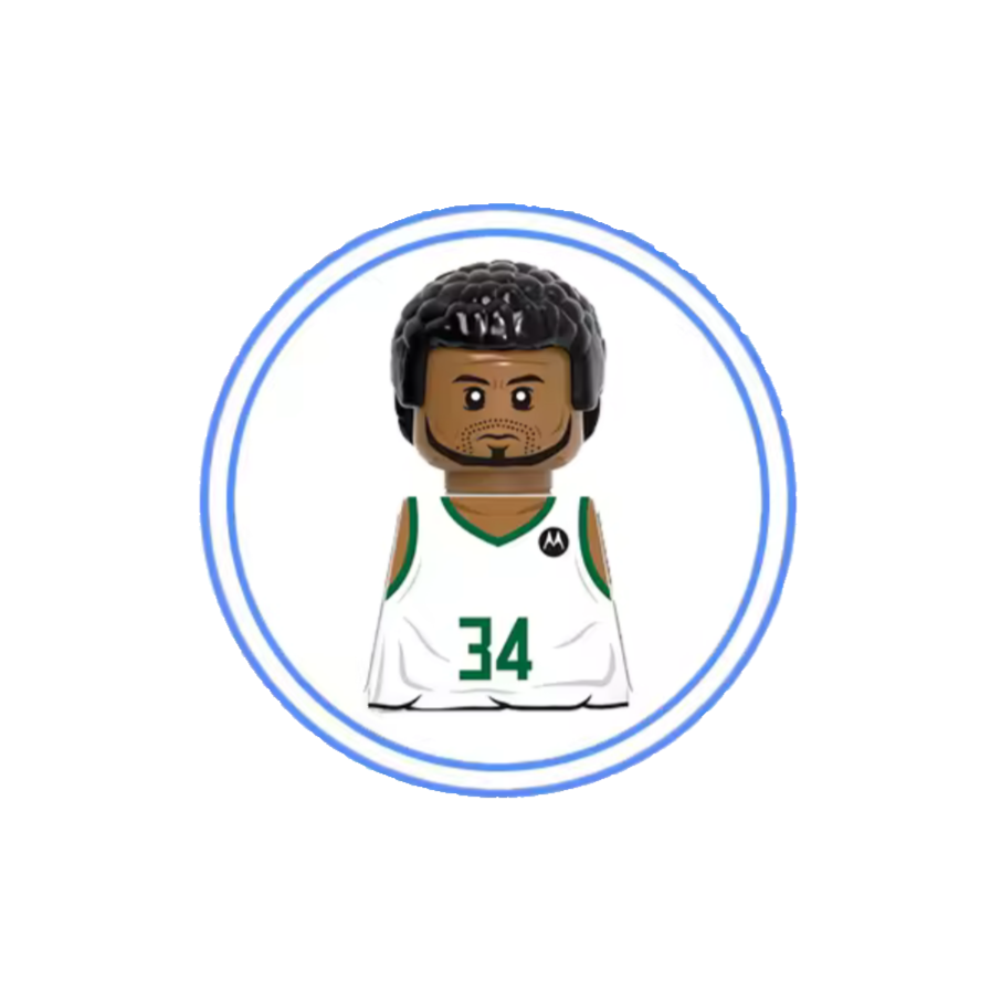 Giannis Antetokounmpo Custom Basketball Minifigure (ONLINE ORDER ONLY)