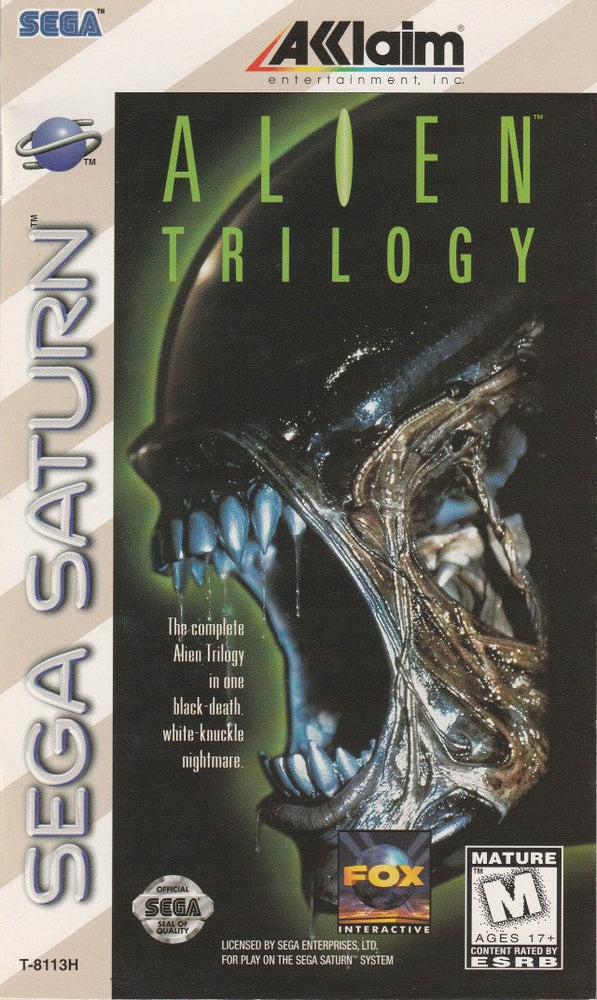 Alien Trilogy (Sega Saturn) (ONLINE ORDER ONLY)