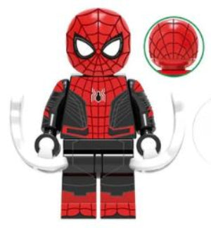 Spider-Man Custom Minifig in Red and Black Suit (Online Only)