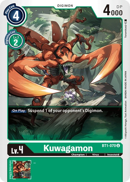 Kuwagamon [BT1-070] [Release Special Booster Ver.1.0] (ONLINE ORDER ONLY)
