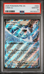 Graded 2025 Pokemon PRE EN Lugia ex #082 Prismatic Evolutions Trading Card Game PSA 10 Gem Mint