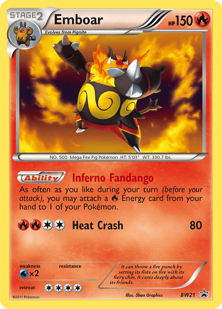 Emboar (BW21) [Black & White: Black Star Promos] (Online Only)