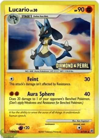Lucario (6/130) [Burger King Promos: 2008 Collection] (Online Only)