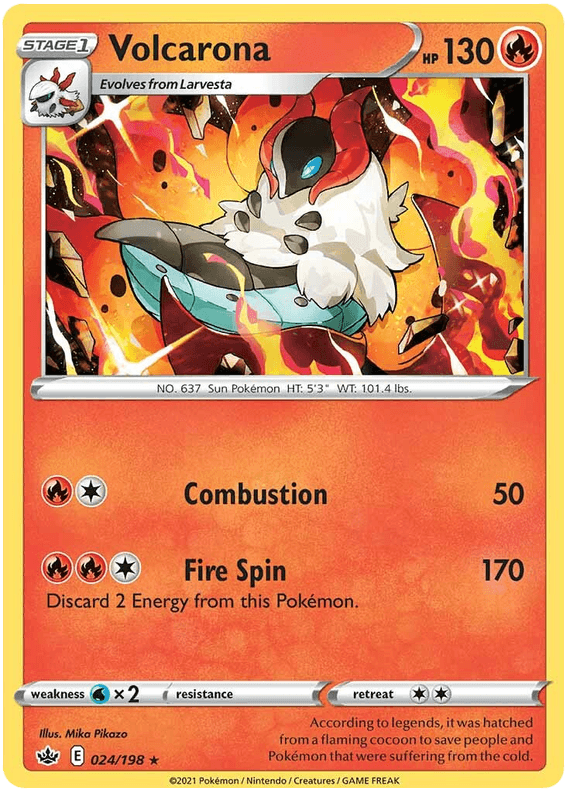 Volcarona (024/198) [Sword & Shield: Chilling Reign] (Online Only)
