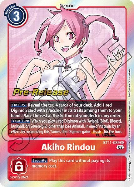 Akiho Rindou [BT11-089] [Dimensional Phase Pre-Release Promos] (ONLINE ORDER ONLY)