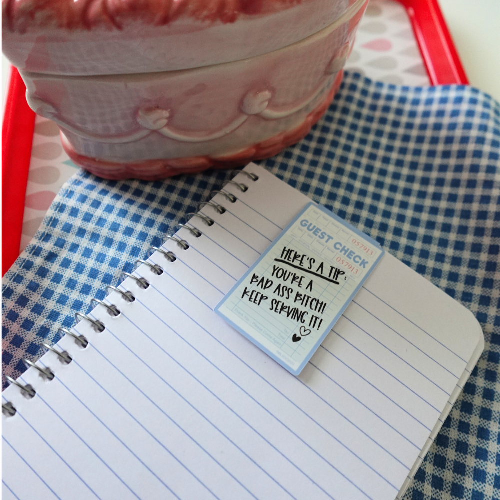 Guest Check: Here's a Tip| Magnetic Bookmark (ONLINE ORDER ONLY)