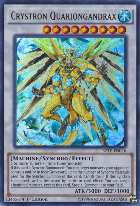 Crystron Quariongandrax [RATE-EN046] Ultra Rare (ONLINE ORDER ONLY)