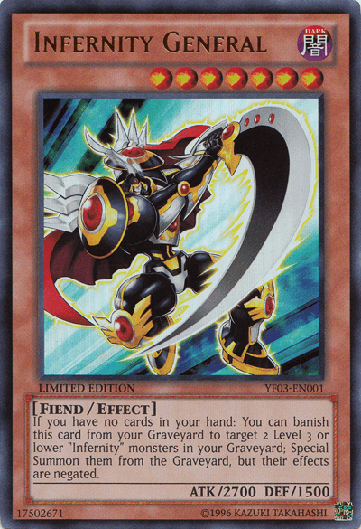 Infernity General [YF03-EN001] Ultra Rare (ONLINE ORDER ONLY)