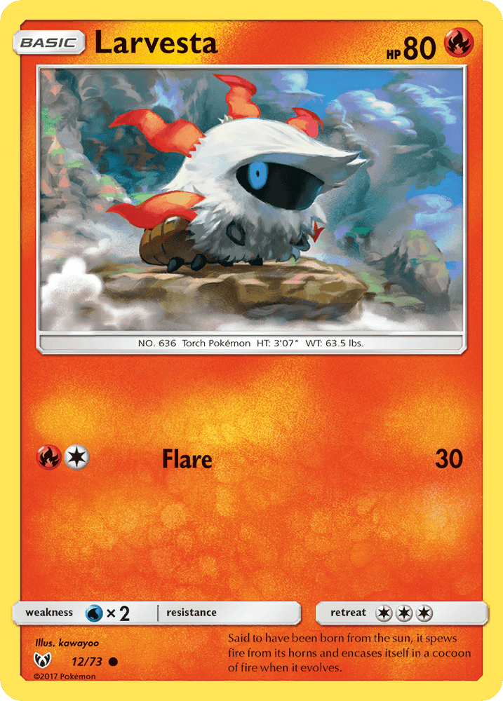Larvesta (12/73) [Sun & Moon: Shining Legends] (Online Only)