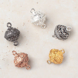 14mm Bali Design Magnetic Clasp 1 piece (ONLINE ORDER ONLY)