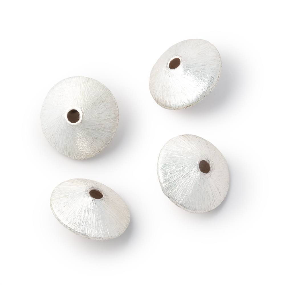 14mm Brushed Disc Bead Set of 4 (ONLINE ORDER ONLY)