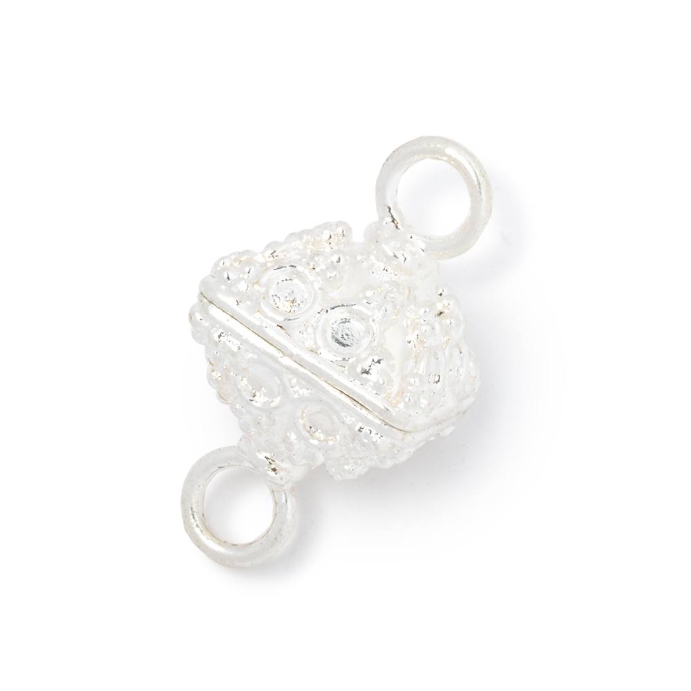 14mm Circle Design Bipyramid Magnetic Clasp 1 piece (ONLINE ORDER ONLY)