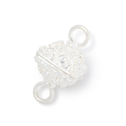 14mm Circle Design Bipyramid Magnetic Clasp 1 piece (ONLINE ORDER ONLY)