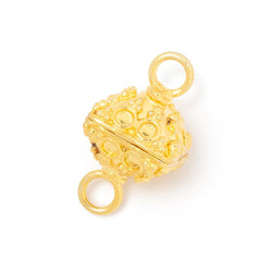14mm Circle Design Bipyramid Magnetic Clasp 1 piece (ONLINE ORDER ONLY)