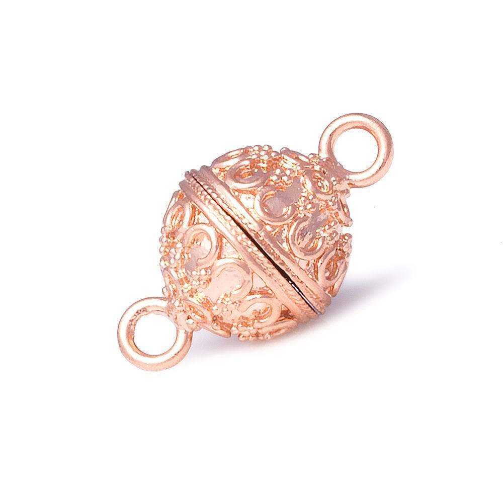 14mm Moroccan Design Round Magnetic Clasp 1 piece (ONLINE ORDER ONLY)
