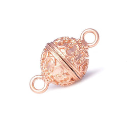 14mm Moroccan Design Round Magnetic Clasp 1 piece (ONLINE ORDER ONLY)