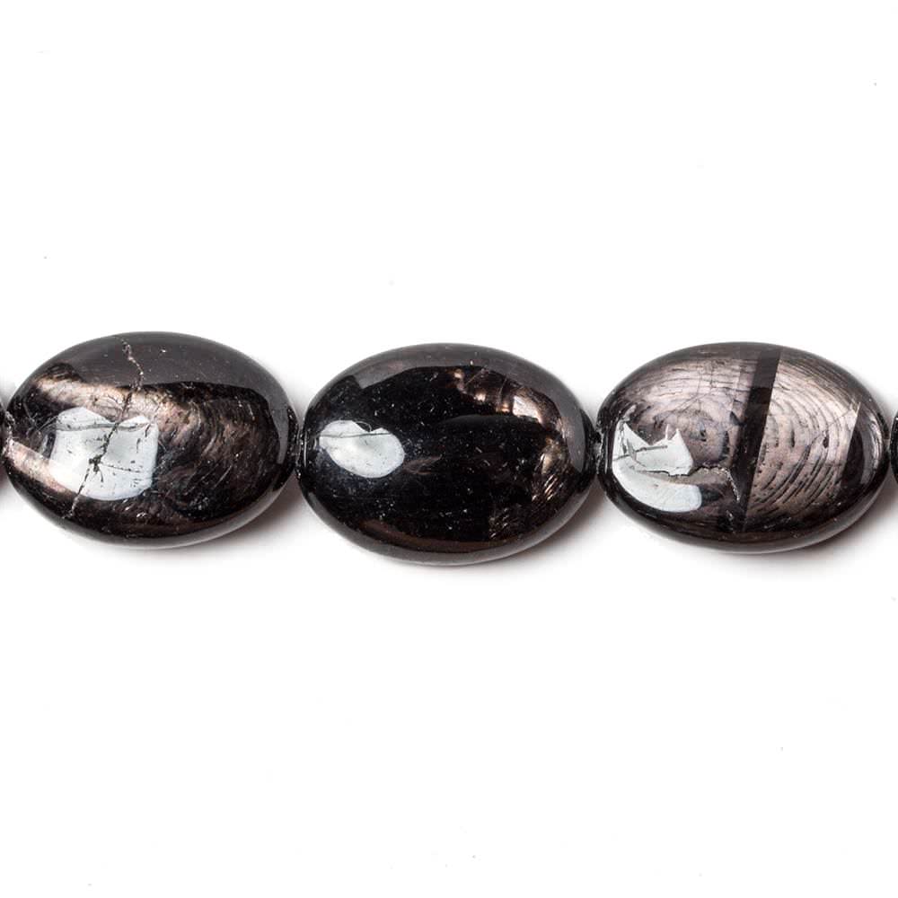 12x16mm Hypersthene plain oval beads 16 inch 25 pieces (ONLINE ORDER ONLY)