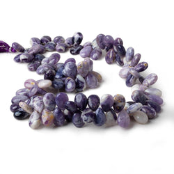 14x10mm  Morado Purple Opal plain pear beads 18 inch 102 pieces AA (ONLINE ORDER ONLY)