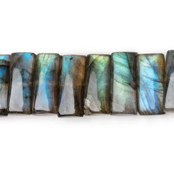 14x6mm Labradorite Plain Rectangles 8 inch 34 Beads AA (ONLINE ORDER ONLY)