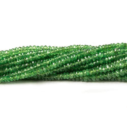 2.5-3mm Tsavorite Garnet faceted rondelles 16 inch A (ONLINE ORDER ONLY)