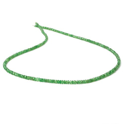 2.5-3mm Tsavorite Garnet faceted rondelles 16 inch A (ONLINE ORDER ONLY)