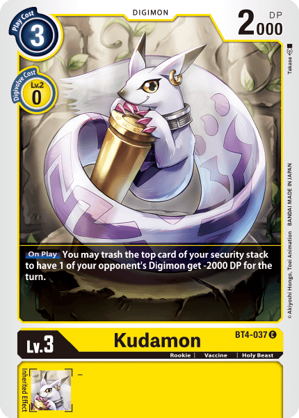 Kudamon [BT4-037] [Great Legend] (ONLINE ORDER ONLY)