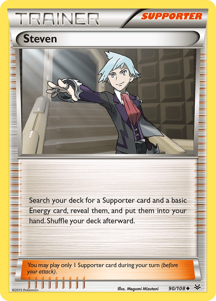 Steven (90/108) [XY: Roaring Skies] (Online Only)