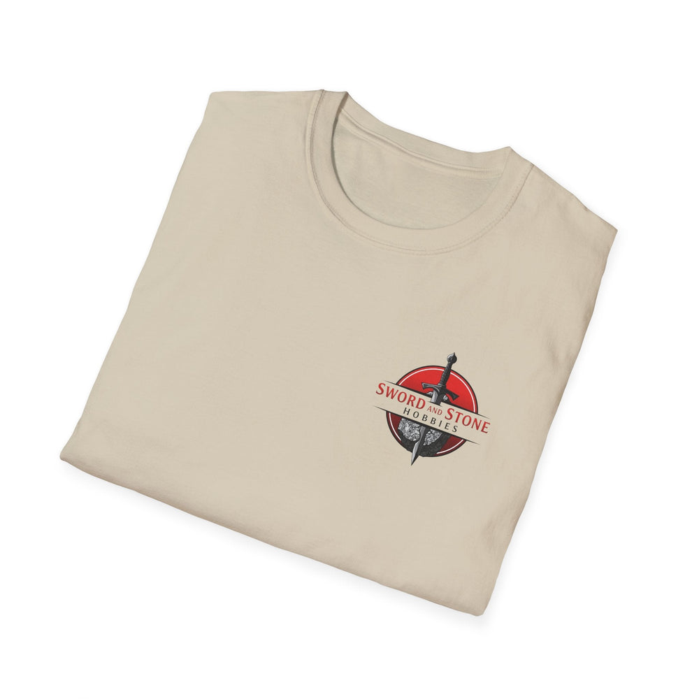 Sword and Stone Hobbies Logo T-Shirt - Sand (ONLINE ORDER ONLY)