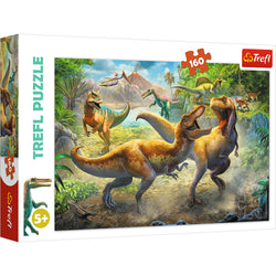 Trefl Red 160 Piece Kids Puzzle - Fighting Tyrannosaurs (ONLINE ORDER ONLY)