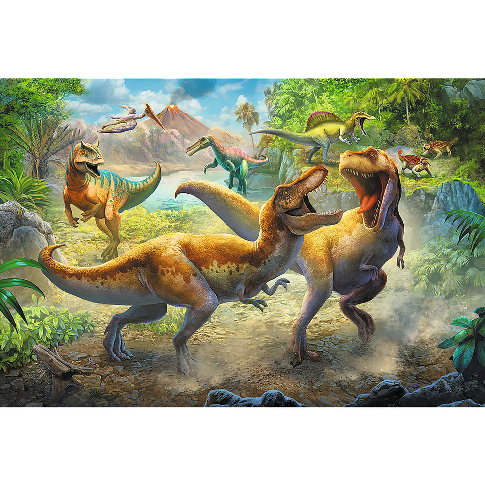 Trefl Red 160 Piece Kids Puzzle - Fighting Tyrannosaurs (ONLINE ORDER ONLY)