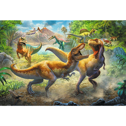 Trefl Red 160 Piece Kids Puzzle - Fighting Tyrannosaurs (ONLINE ORDER ONLY)