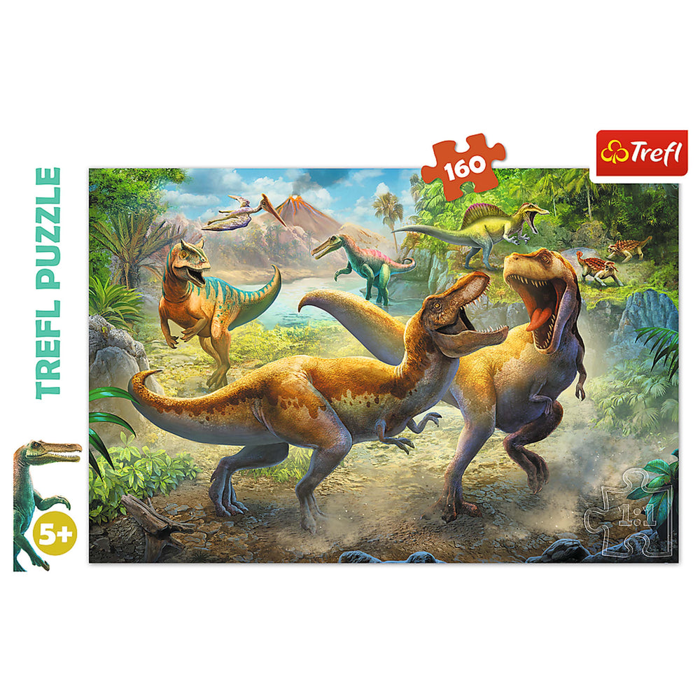 Trefl Red 160 Piece Kids Puzzle - Fighting Tyrannosaurs (ONLINE ORDER ONLY)