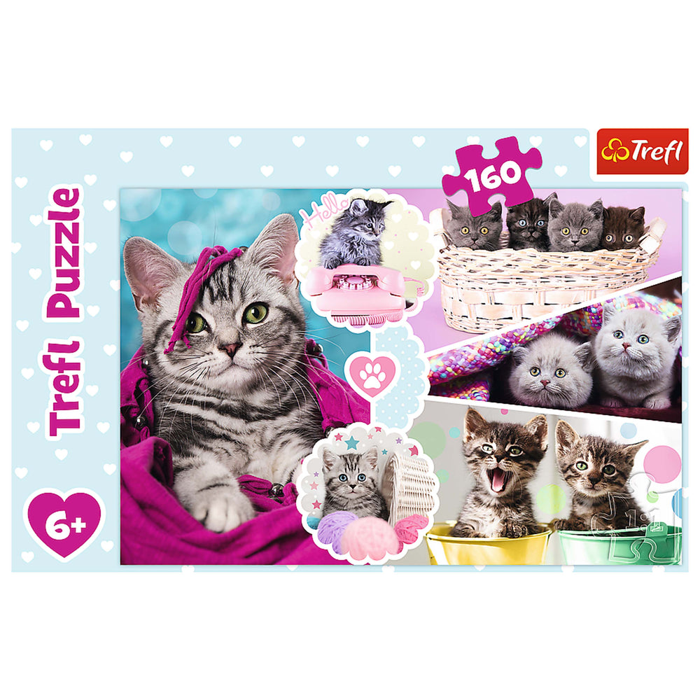 Trefl Red 160 Piece Kids Puzzle - Lovely Kittens (ONLINE ORDER ONLY)