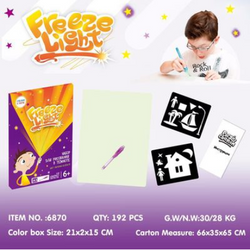 Toy Drawing Pad 3D Magic 8 Light Effects Puzzle Board Sketchpad (ONLINE ORDER ONLY)