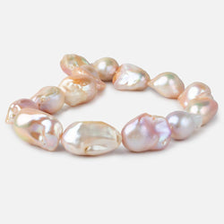 15.5x27-18x31mm Blush Pink & Off White Ultra Baroque Freshwater Pearls 16 inch  pieces AA grade (ONLINE ORDER ONLY)