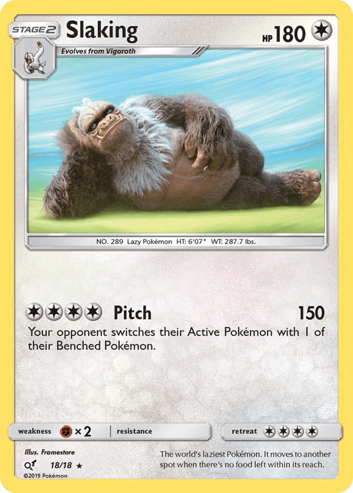 Slaking (18/18) [Sun & Moon: Detective Pikachu] (Online Only)