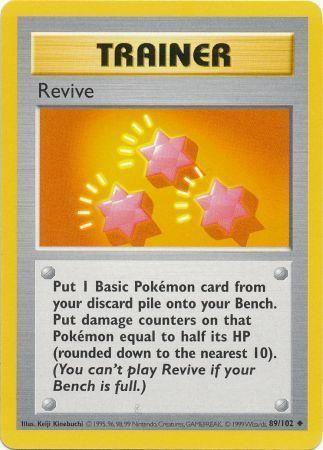 Revive (89/102) [Base Set Shadowless Unlimited] (Online Only)