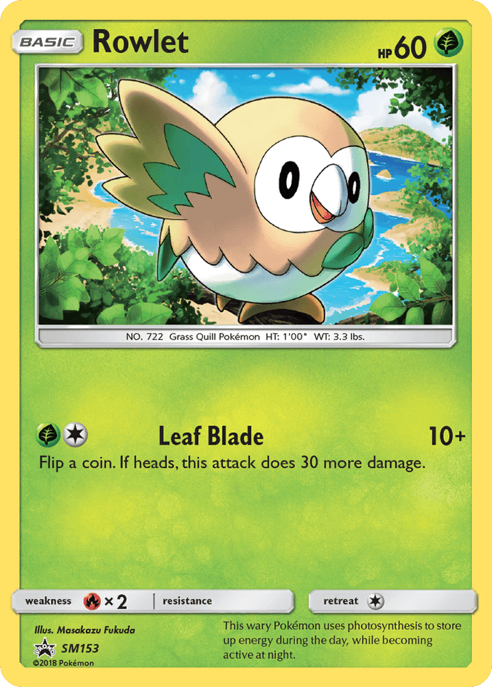 Rowlet (SM153) [Sun & Moon: Black Star Promos] (Online Only)