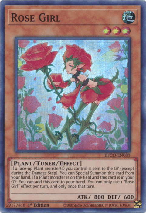 Rose Girl [ETCO-EN081] Super Rare (ONLINE ORDER ONLY)