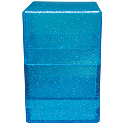 Glitter SATIN® Tower DECK BOX® - Blue
