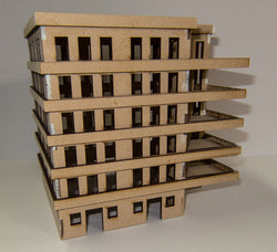 15mm Large Apartment Block (MDF) - 15MMDF152 (Online Order Only)