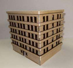15mm Large Apartment Block (MDF) - 15MMDF152 (Online Order Only)