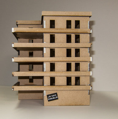 15mm Large Apartment Block (MDF) - 15MMDF152 (Online Order Only)