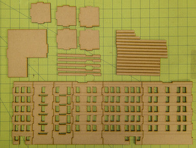 15mm Apartment Block (MDF) - 15MMDF153 (Online Order Only)