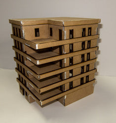 15mm Apartment Block (MDF) - 15MMDF153 (Online Order Only)