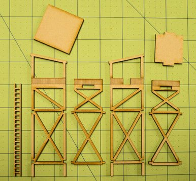 15mm Guard Tower (MDF) - 15MMDF162 (Online Order Only)